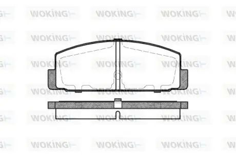 P079330 Колодки тормозные дисковые WOKING подбор по vin на Brocar