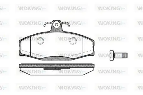 P720320 Колодки тормозные дисковые WOKING подбор по vin на Brocar