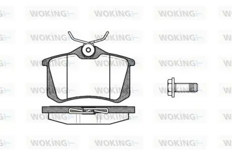 P363305 Колодки тормозные дисковые WOKING подбор по vin на Brocar
