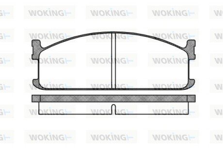 P304300 Колодки гальмівні дискові WOKING підбір по vin на Brocar