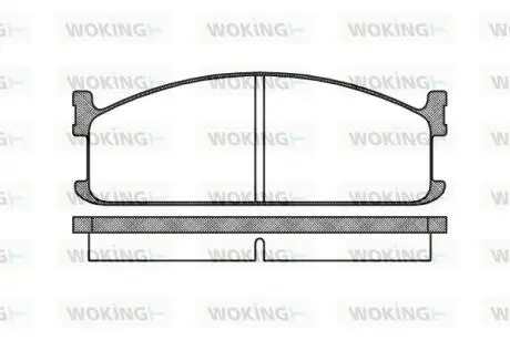 P304300 Колодки тормозные дисковые WOKING подбор по vin на Brocar