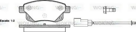 P1352302 Колодки гальмівні дискові WOKING підбір по vin на Brocar