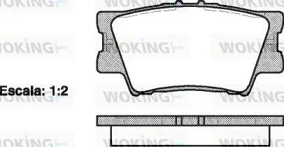 P1331300 Колодки тормозные дисковые WOKING подбор по vin на Brocar