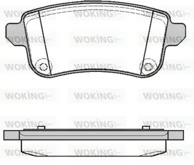 P1287310 Колодки тормозные дисковые WOKING подбор по vin на Brocar