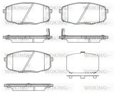 P1138312 Колодки гальмівні дискові WOKING підбір по vin на Brocar