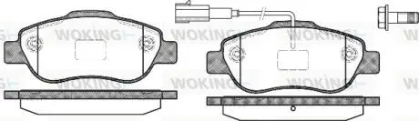 P1000311 Колодки гальмівні дискові WOKING підбір по vin на Brocar