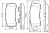 0986495357 Колодки гальмівні (задні) Mitsubishi Outlander 06-12/Pajero 90-/Peugeot 4007/4008 07- BOSCH підбір по vin на Brocar