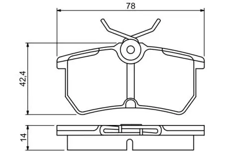 0986495227 Колодки гальмівні дискові BOSCH підбір по vin на Brocar