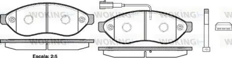 P1337301 Колодки задние WOKING подбор по vin на Brocar