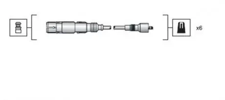 MSK1043 Комплект высоковольтных проводов AUDI 80,100,A4,A6,A8,CABRIOLET,COUPE VW PASSAT,SHARAN [941318111043] MAGNETI MARELLI подбор по vin на Brocar