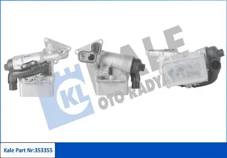 353355 Масляный радиатор Koleos I,II,Master III,Trafic II,Opel Movano B,Vivaro,Nissan 2.0/2.3dCi -6 KALE OTO RADYATOR подбор по vin на Brocar