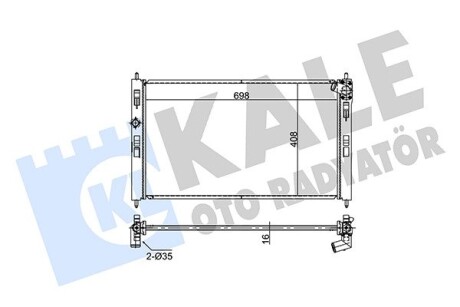 354295 Радиатор охлаждения ASX,Lancer VIII,Citroen C4 Aircross,Peugeot 4008 KALE OTO RADYATOR підбір по vin на Brocar