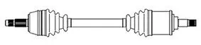 655078 Полуось лев.L=585mm 25/24 зуб.Berlingo,BX,Xsara,ZX,Peugeot Partner CIFAM підбір по vin на Brocar