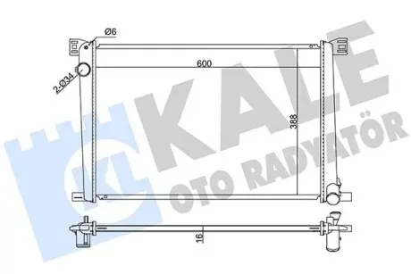 352570 Радіатор охолодження Mini Cooper,One,Clubman,Countryman 1.5/1.6 06- KALE OTO RADYATOR підбір по vin на Brocar
