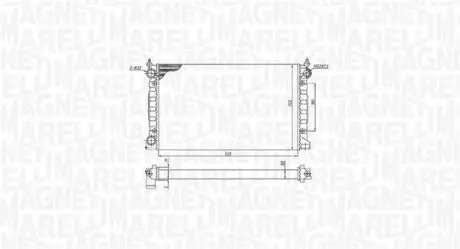 BM1896 Радиатор двигателя VW PASSAT III (3A2/35I) 1,6 1,8 PASSAT VARIANT MAGNETI MARELLI подбор по vin на Brocar