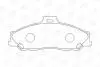 572537CH Тормозные колодки передние B-serie,BT-50,Ford Ranger 1.8/3.0 -96 CHAMPION підбір по vin на Brocar