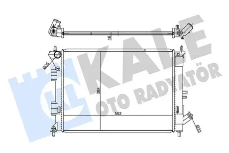 347785 Радиатор охлаждения i30,Elantra,Kia Ceed,Cerato,Soul 1.4/1.6 11- KALE OTO RADYATOR подбор по vin на Brocar