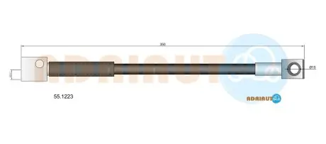 551223 Шланг тормозной перед.Golf 3/4, Caddy SEAT Ibiza, Cordoba, Inca ADRIAUTO подбор по vin на Brocar