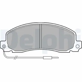 LP504 Тормозные колодки передн.Trafic 1.4/2.5DOpel Arena 1,9/2,5D -84 DELPHI підбір по vin на Brocar