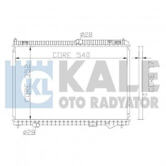 341945 Радіатор охолодження B-Max,Fiesta VI,Transit Courier 1.4/2.0 -12 KALE OTO RADYATOR підбір по vin на Brocar