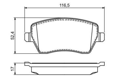 0986495452 Колодки пер. NISSAN Micra, Note 03- RENAULT Clio, Kangoo 1.5DCI BOSCH підбір по vin на Brocar