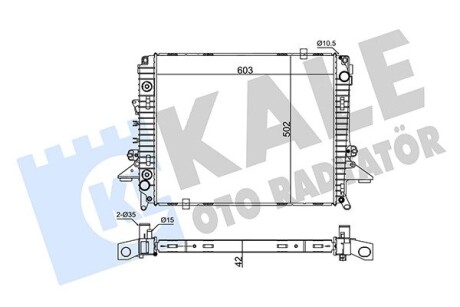 354975 Радіатор охолодження Discovery III,IV,Range Rover Sport 2.7TD -4 KALE OTO RADYATOR підбір по vin на Brocar