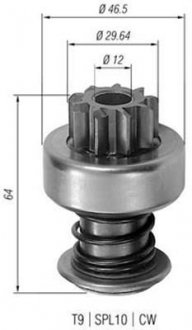 AMB0098 Бендикс (z=9) BMW E21/E24/E28/E30, FORD Transit [940113020098] MAGNETI MARELLI подбор по vin на Brocar