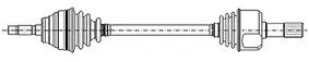 655023 Полуось лев.L=591mm 25/24 зуб.Berlingo,Xsara,ZX,Peugeot 305 CIFAM підбір по vin на Brocar