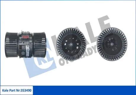 353490 Вентилятор салону Grand Scenic III,Trafic III 1.6/1.9dCi -9 KALE OTO RADYATOR підбір по vin на Brocar