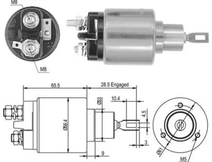 940113050435 Втягуюче реле стартера VW OPEL SEAT SKODA [940113050435] MAGNETI MARELLI підбір по vin на Brocar