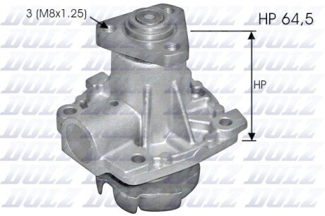 S248 Помпа воды Sedici 06-,Suzuki Grand Vitara 05-,Swift,SX4 -5 DOLZ подбор по vin на Brocar