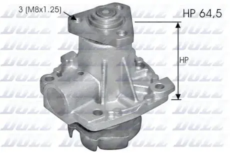 S248 Помпа води Sedici 06-,Suzuki Grand Vitara 05-,Swift,SX4 -5 DOLZ підбір по vin на Brocar
