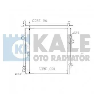 342180 Радиатор охлаждения FJ Cruiser,Land Cruiser Prado 4.0 -2 KALE OTO RADYATOR підбір по vin на Brocar