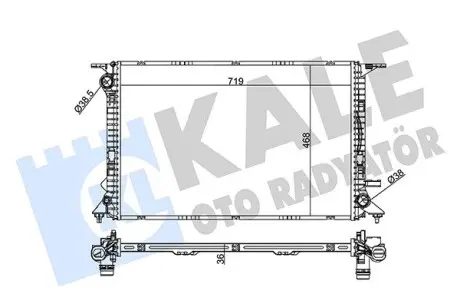 351985 Радіатор охолодження Audi A4/5/6/7,Q5 2.0/3.0TFSI/TDI 08- KALE OTO RADYATOR підбір по vin на Brocar