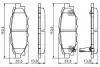 0986495119 Колодки гальмівні задн. Forester,Impreza,Legacy,Outback BOSCH підбір по vin на Brocar