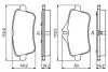0986495403 Колодки тормозные задн. W166/X166/W176 A/GL/M Class -11 BOSCH підбір по vin на Brocar