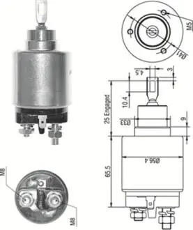 940113050273 Втягуюче реле стартера RENAULT 1,1-2,0 VOLVO 1,6/1,7 MAGNETI MARELLI підбір по vin на Brocar