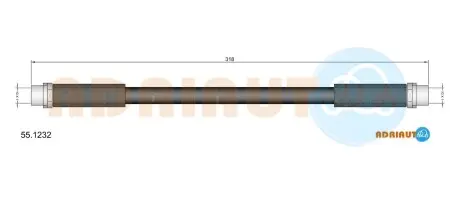 551232 Шланг тормозной перед. AUDI A4/6 -01Passat 96-05 SKODA ADRIAUTO подбор по vin на Brocar