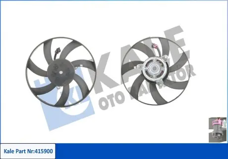 415900 Вентилятор радіатора прав.300mm Caddy II,Polo 1.4/1.9D KALE OTO RADYATOR підбір по vin на Brocar