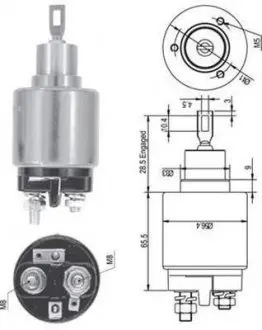 AME0127 Реле втягуюче FIAT,ALFA ROMEO,VOLVO [940113050127] MAGNETI MARELLI підбір по vin на Brocar