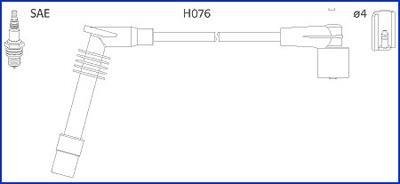 134251 К-кт високовольтних проводів Omega B,Vectra B 2.0 -94 HITACHI підбір по vin на Brocar