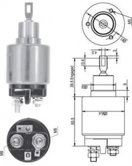 940113050127 Реле втягивающее FIAT,ALFA ROMEO,VOLVO [940113050127] MAGNETI MARELLI подбор по vin на Brocar