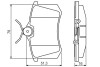 0986495231 Колодки задн. AUDI A3,A4,A6 SEAT VW Golf 44289 SKODA BOSCH підбір по vin на Brocar