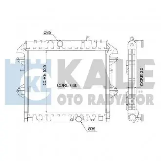342335 Радиатор охлаждения с АКПП Hilux VII 2.5.3.0 D-4D -5 KALE OTO RADYATOR подбор по vin на Brocar