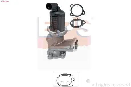 1963007 Клапан EGR Combo,Corsa 1.3CDTI, Fiat Doblo 44256 JTD EPS підбір по vin на Brocar