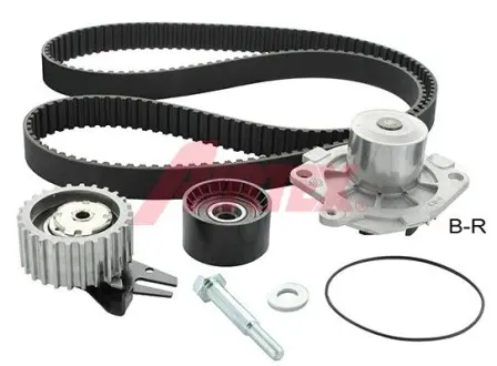 WPK1595R03 Комплект ГРМ + помпа Fiat Doblo 1.9D 01- (помпа 1595R) AIRTEX підбір по vin на Brocar