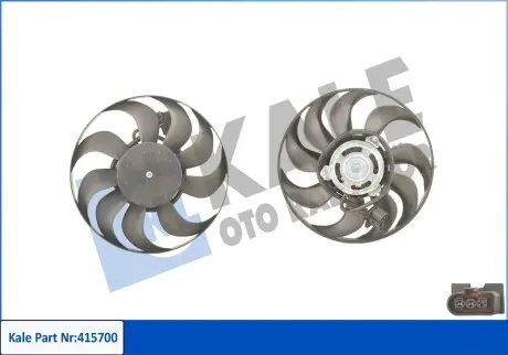 415700 Вентилятор радіатора Polo,Skoda Fabia I 1.2/1.9SDI KALE OTO RADYATOR підбір по vin на Brocar