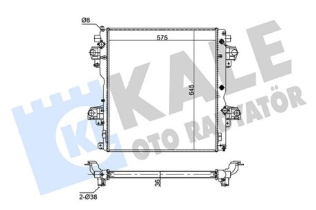 354290 Радіатор охолодження Land Cruiser Prado 3.0 D-4D -9 KALE OTO RADYATOR підбір по vin на Brocar