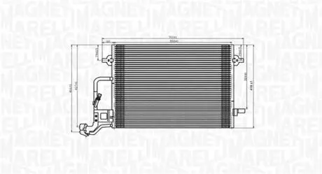 350203909000 SKRAPLACZ KLIMATYZACJI SKODA SUPERB I (3U4)1.8 T MAGNETI MARELLI підбір по vin на Brocar