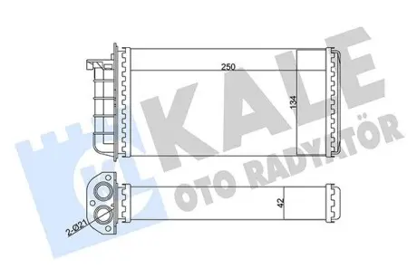 346340 Радиатор отопления Bravo,Marea,Alfa Romeo 145/146 KALE OTO RADYATOR подбор по vin на Brocar